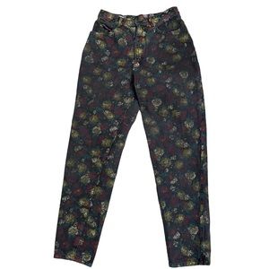 Authentic Made In‎ The Shade Vintage Floral High Rise Mom Jeans  Size 13 USA